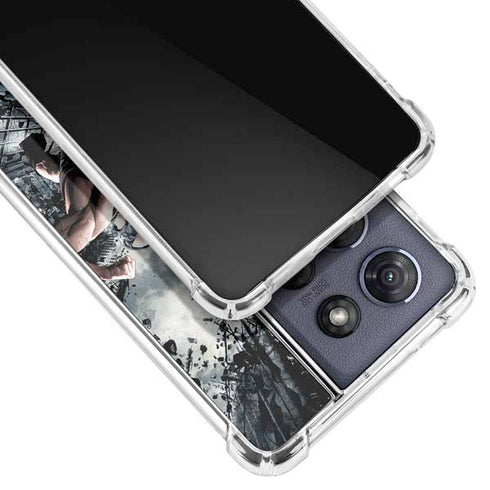 The Dark Knight Rises Batman and Bane Fighting Moto G Play 5G (2025) Clear Case